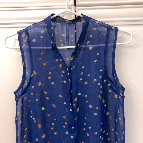 Kensie women’s sheer sleeveless blouse - Picture 2 of 8
